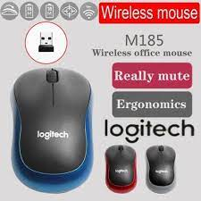 Chuột Không Dây LOGITECH M185- Có Công Tắc On/Off, Hàng Nhập Khẩu, Bảo Hành 12 Tháng