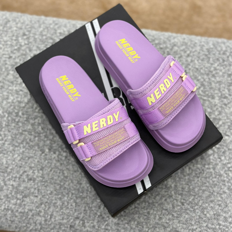 Dép Nerdy Unisex Double Strap - Thiết Kế Quai Khóa Độc Đáo Hottrend - DNE - SAUVUIVE