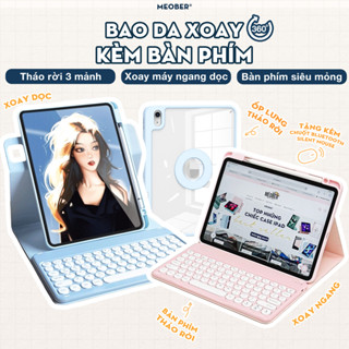 Bao da i Pad Xoay kèm bàn phím - Case Keyboard 360 by Meober dành cho Gen 8/9/10 Air4/5/6 Pro11