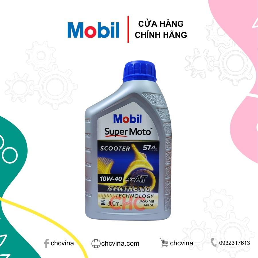 Dầu nhớt xe tay ga 10w40 Mobil Scooter 800ml