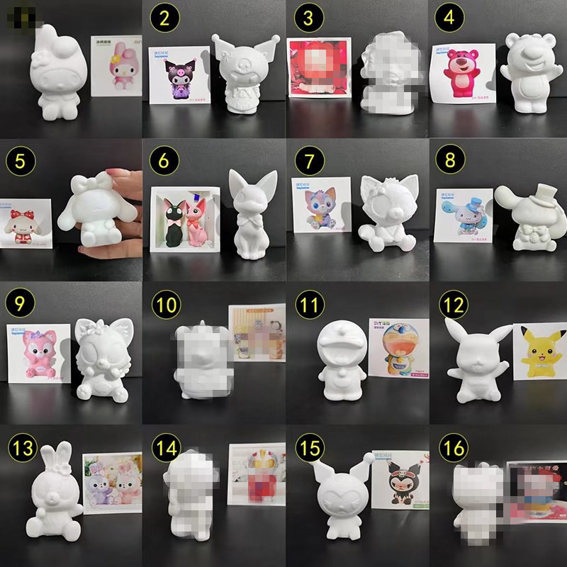 Tượng Nhựa Phôi Trắng Vinly Mini