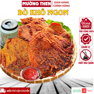 KHÔ BÒ MIẾNG MỀM VỊ CAY NGỌT THƯỢNG HẠNG (KÈM TƯƠNG ỚT) THỊT BÒ KHÔ MƯỜNG THEN
