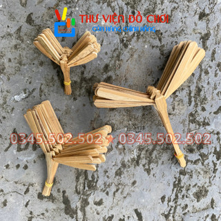 Combo 10 con chuồn chuồn tre 7cm-12cm-15cm - chuồn chuồn tre mộc - thư viện đồ chơi