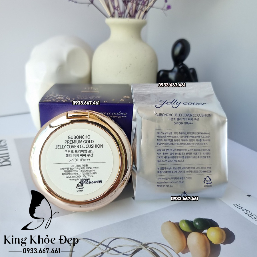 Date 2026 Phấn Nước Guboncho Jelly Cover CC Cushion