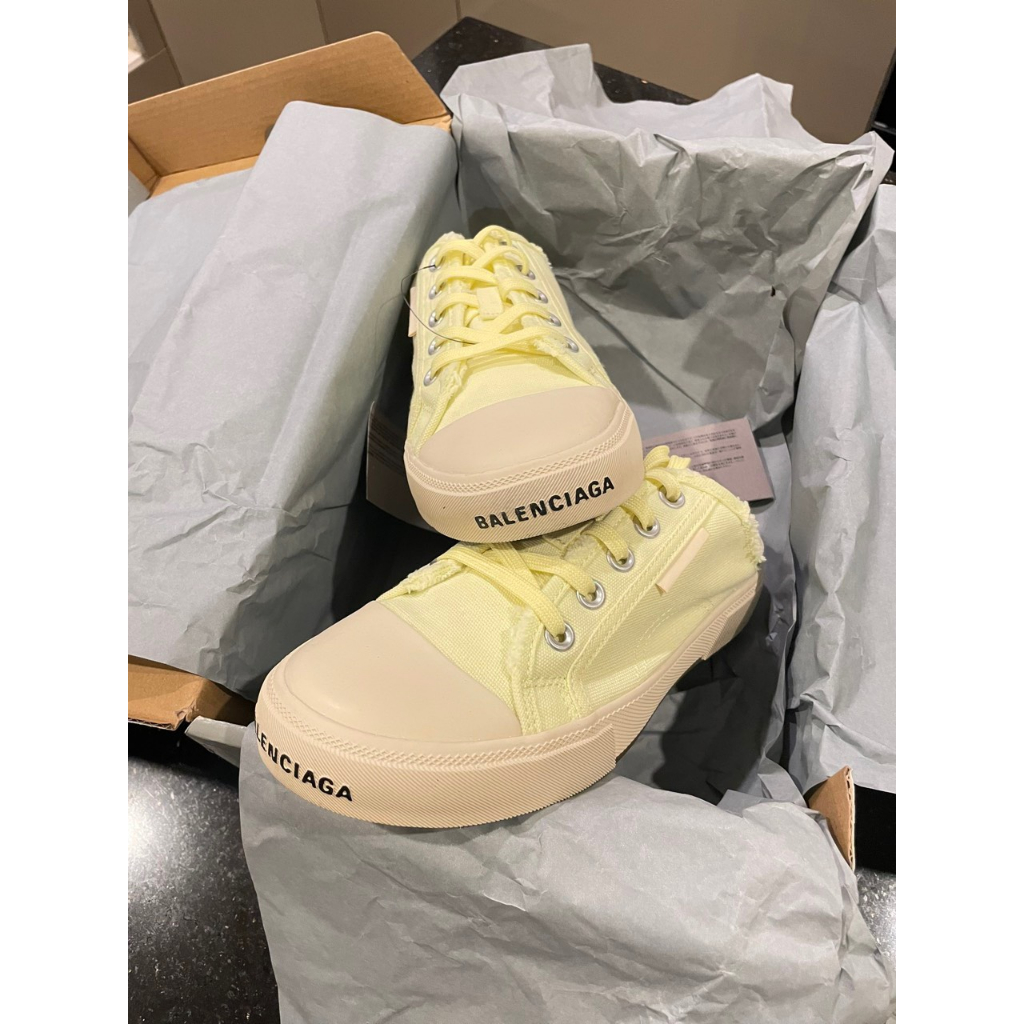 Giày Sneaker đạp gót - Balenciaga Pairs Black White Slip On Sneaker