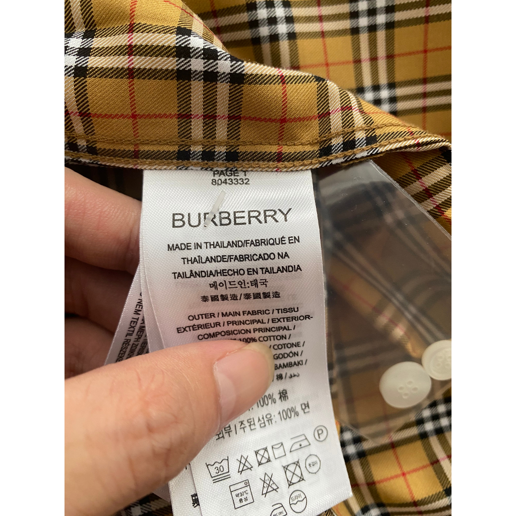 Sơ mi kẻ nam Burbery bản Like Au 1:1 cao cấp nhất