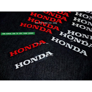 Tem honda ốp đầu phản quang