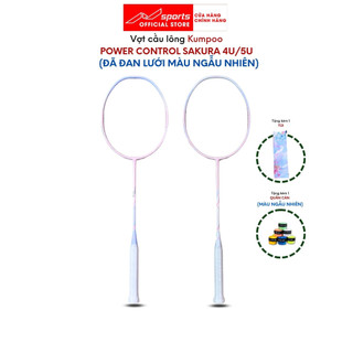 Vợt cầu lông đã căng lưới Kumpoo Power Control Sakura giá tốt, vợt cầu lông siêu nhẹ kèm quà tặng Túi vợt và quấn cán