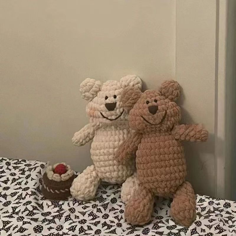 DIY Gói Nguyên Liệu Tự Móc Len Gấu Teddy  Dễ Thương Quà Tặng Handmade- Lễ tình nhân
