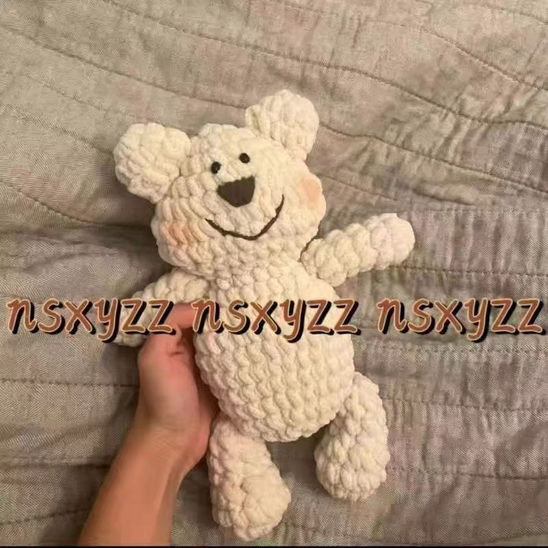 DIY Gói Nguyên Liệu Tự Móc Len Gấu Teddy  Dễ Thương Quà Tặng Handmade- Lễ tình nhân
