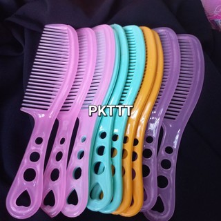 Combo 3 cây lược chải tóc có cán cầm 19cm (màu ngẫu nhiên)