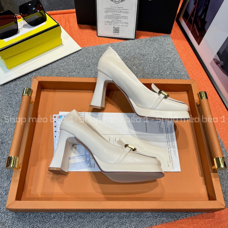 Giày cao gót đế đúp khoá ngang gót trụ fullbox hàng quảng châu cao cấp
