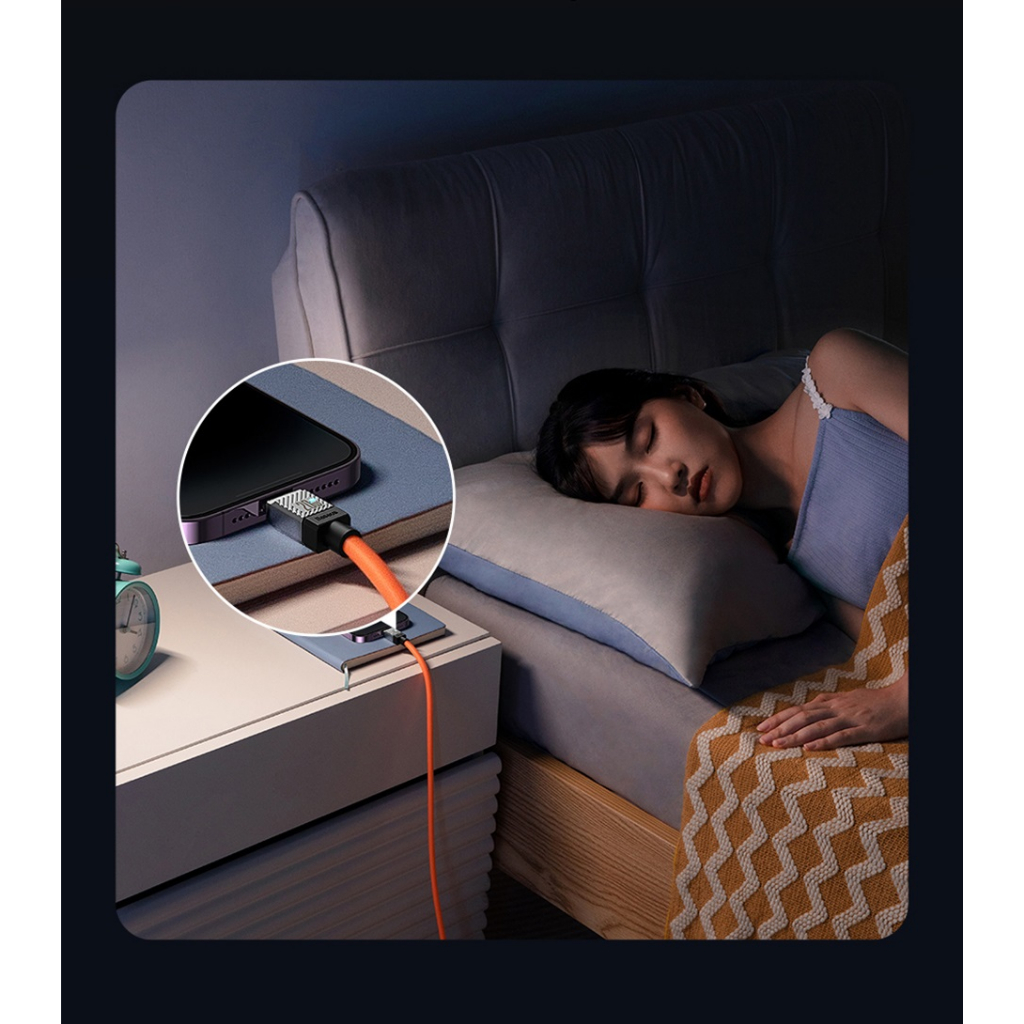 Cáp sạc nhanh 20W Baseus CoolPlay dây silicon chống nhiệt siêu bền cho iP11 12 13 14pro max