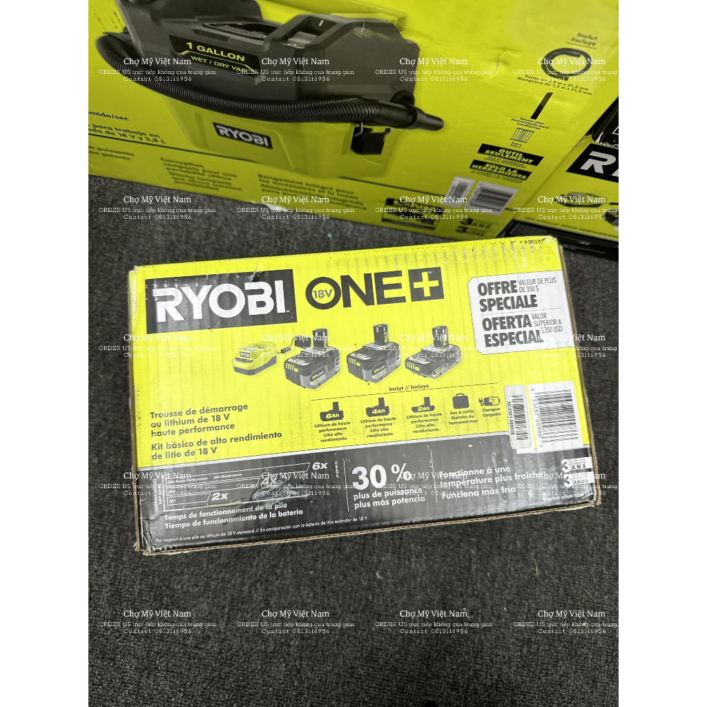 NHẬP MỸ - BỘ PIN SẠC RYOBI PSK007