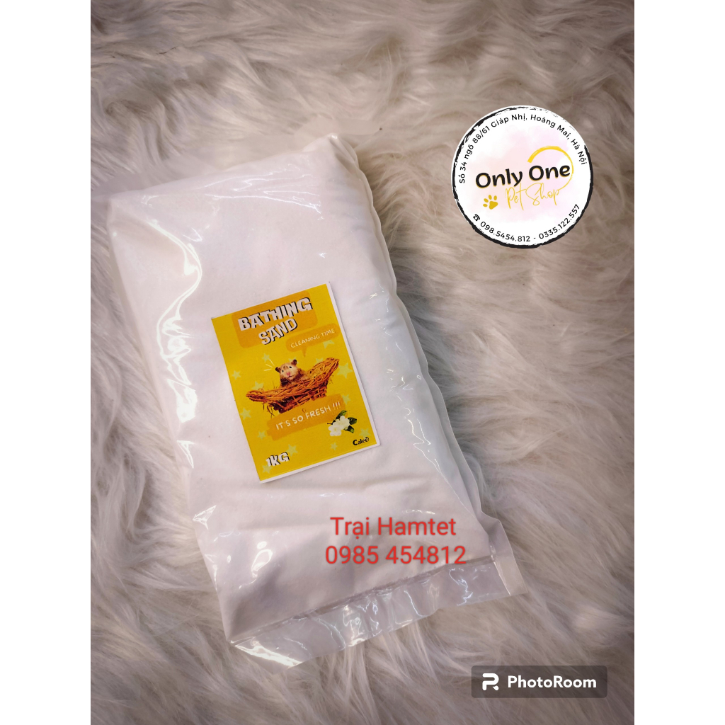 Cát tắm Hamster 1kg chính hãng - Onlyonepetshop