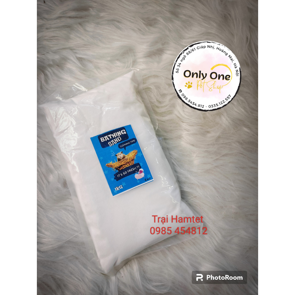 Cát tắm Hamster 1kg chính hãng - Onlyonepetshop