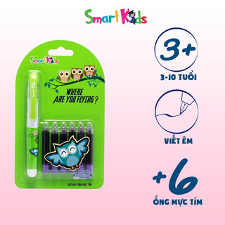 Bút máy smartkids sk-cfp002 kèm 6 ống mực tím - tặng kèm hồ nước
