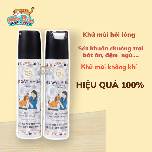 Xịt khử mùi thú cưng,sát khuẩn khử mùi chuồng trại hiệu quả chỉ 1 lần xịt - 300ml