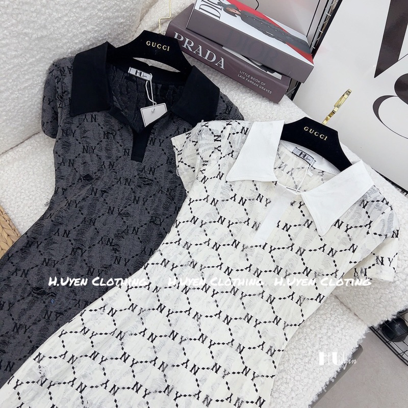 Đầm body cổ sơ mi