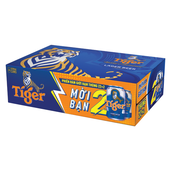 Bia Tiger Phiên Bản Giới Hạn Thùng 24 Lon 330Ml