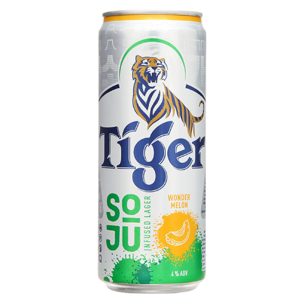 Bia Tiger Soju Vị Dưa Lưới Lon 330Ml