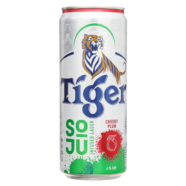 Bia Tiger Soju Vị Mận Lon 330Ml