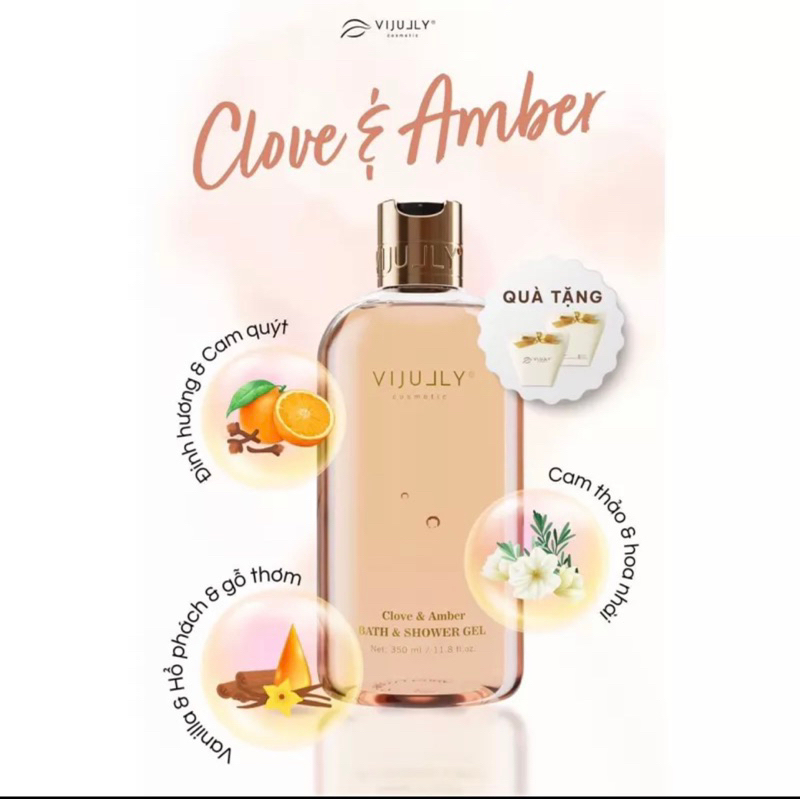 Sữa tắm Dưỡng da hương nước hoa Vi Jully 350ml