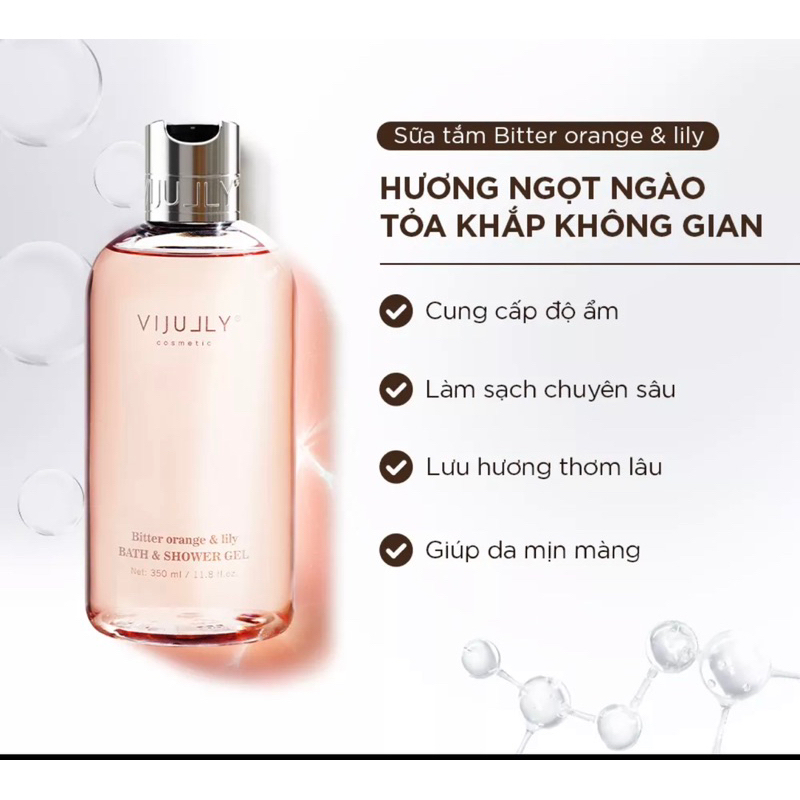Sữa tắm Dưỡng da hương nước hoa Vi Jully 350ml