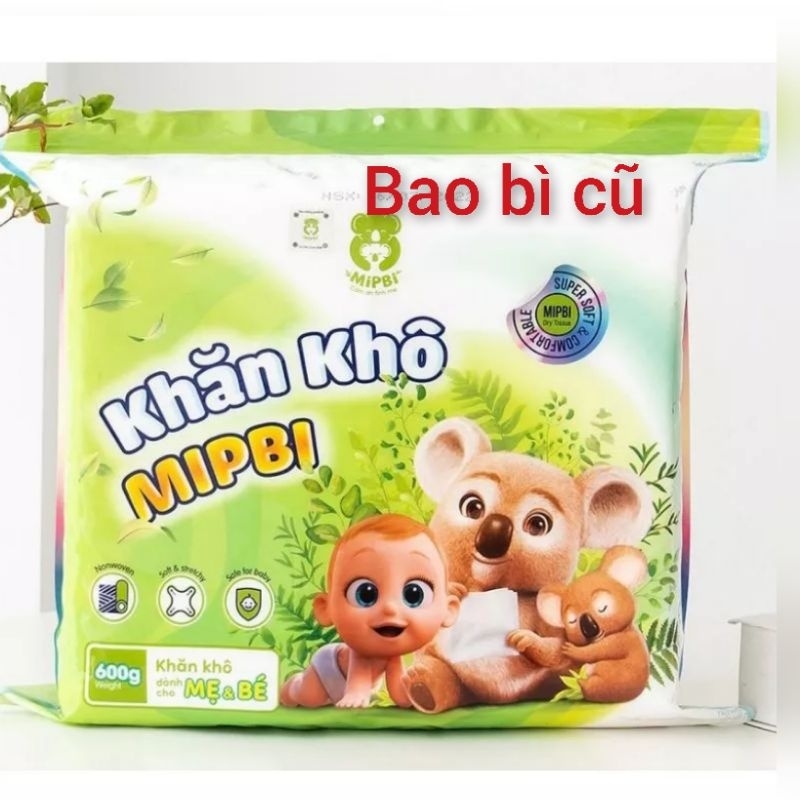 (MẪU MỚI) Khăn Vải Khô Đa Năng Cao Cấp MIPBI 200gr - 600gr - 900gr Cho Mẹ Và Bé - An Toàn - Mềm Mại - Sử Dụng Đa Năng