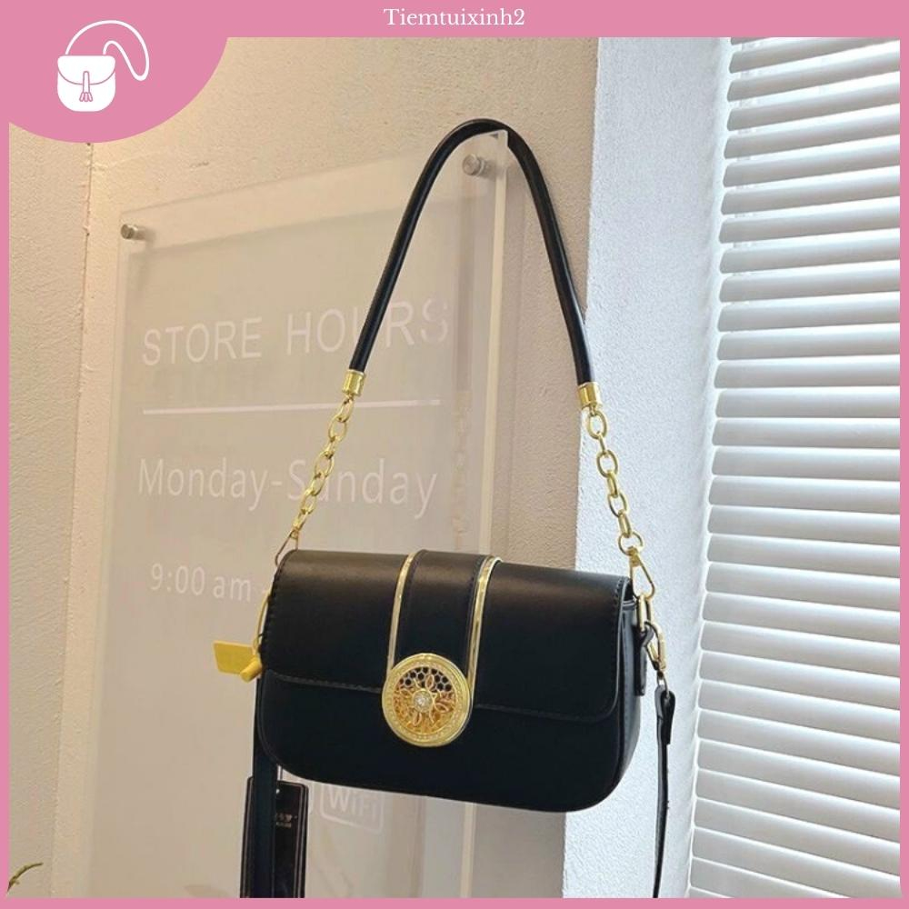 Túi Xách Nữ Đeo Chéo 2 Dây,  Túi Xách Đeo Chéo Khóa Tròn - T114