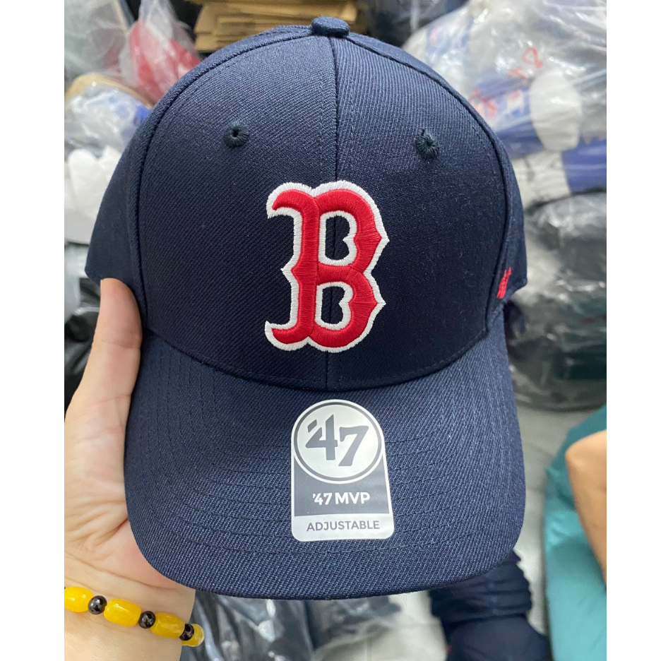 Nón MLB x 47 Brand Mỹ_Logo Boston Red Sox Navy / Red