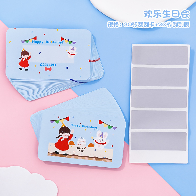 Thẻ cào may mắn trúng thưởng tự làm