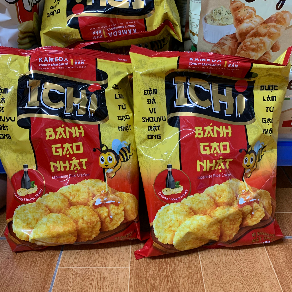 Bánh gạo Nhật Ichi vị Shouyu mật ong gói 180g
