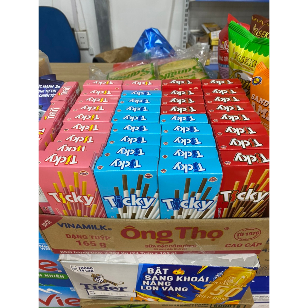 Bánh que Ticky Socola Sữa Thái Lan |hộp 20g/ 6que
