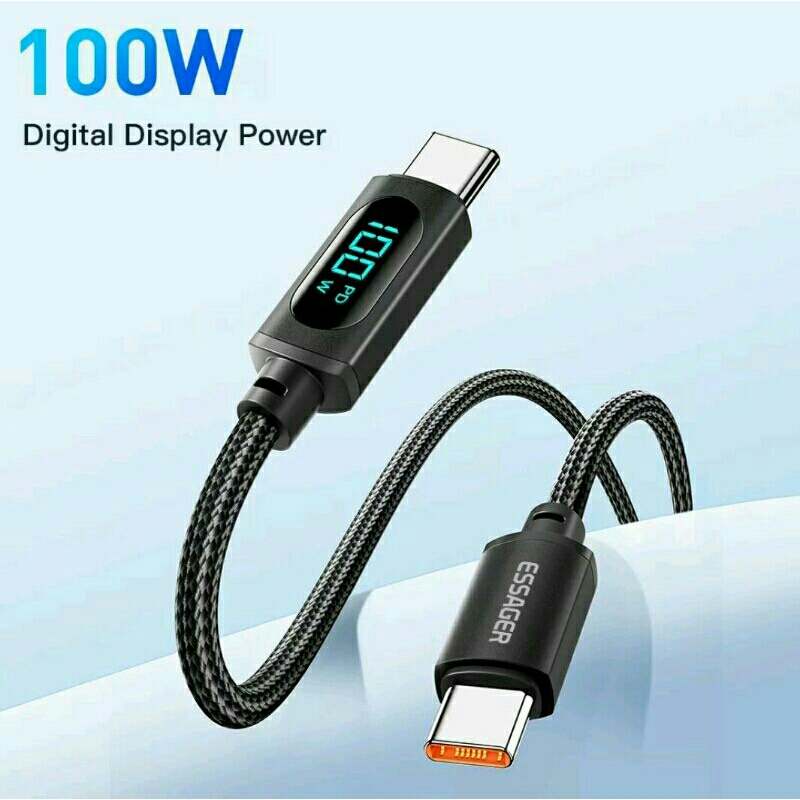 ✅Cáp sạc nhanh Essager 29W 100W 240W có màn hình kỹ thuật số và một số loại dây khác