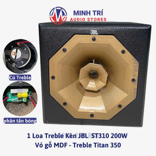 Loa treble kèn jbl st310 300w, loa tép rời titan 350 phân tần bóng - vỏ gỗ sang trọng - minh trí audio