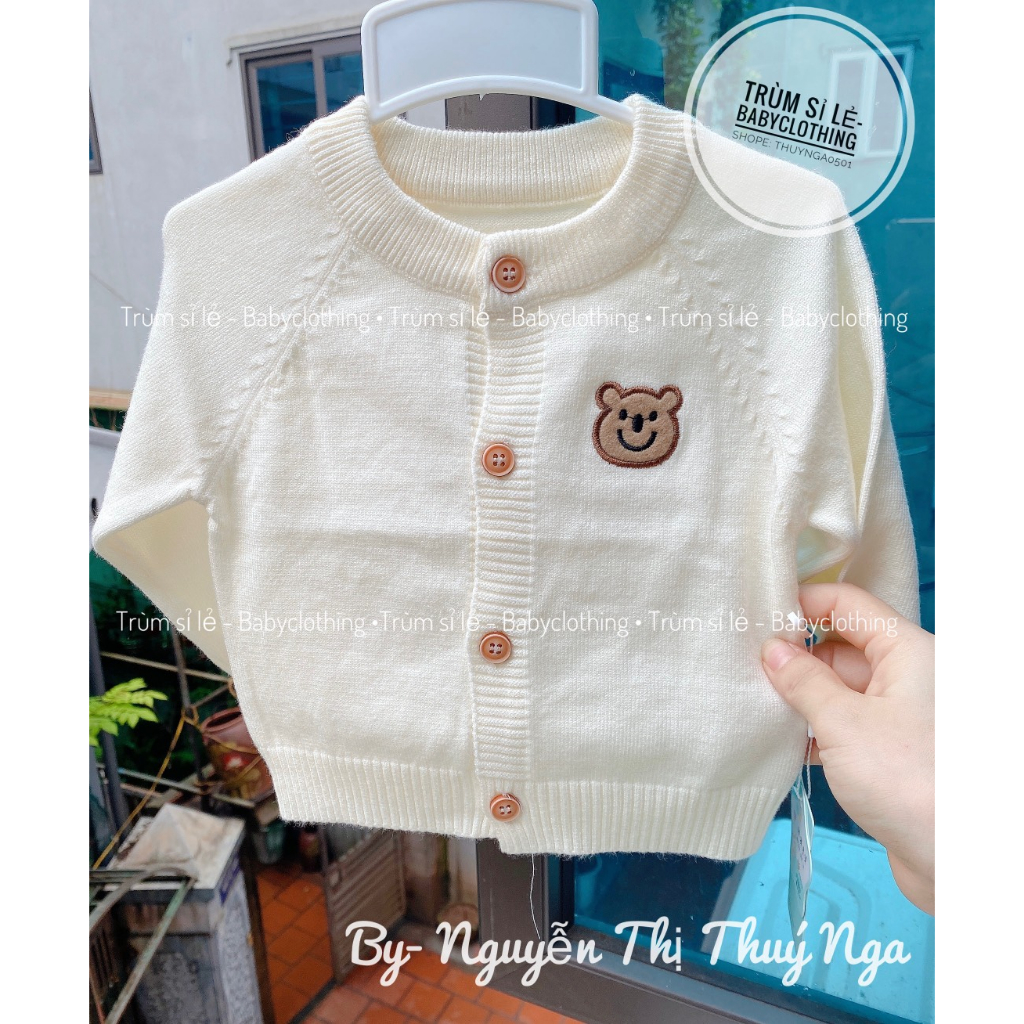 Áo khoác len, áo cadigan len cho bé dưới 3 tuổi