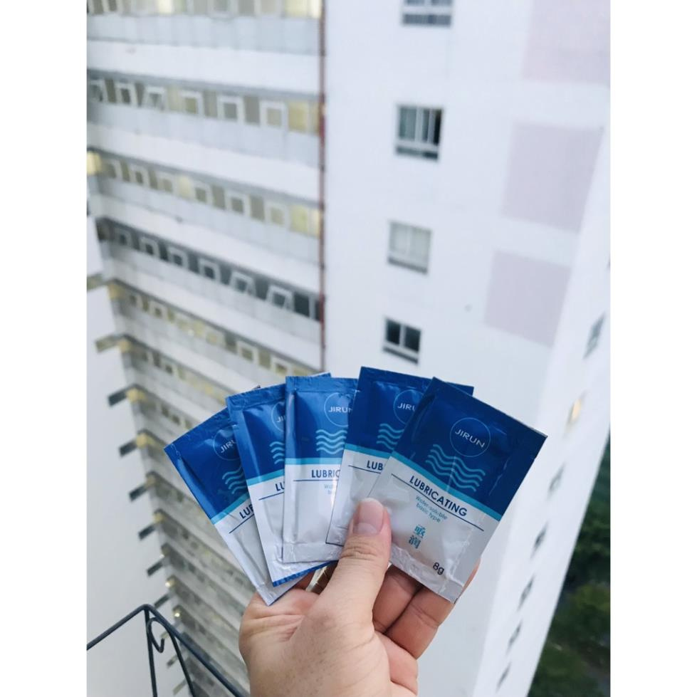 Gel bôi trơn Jirun LUBRICATING Gốc Nước dạng gói OLOL tăng khoái cảm 8g tiện dụng HA XMARVEL
