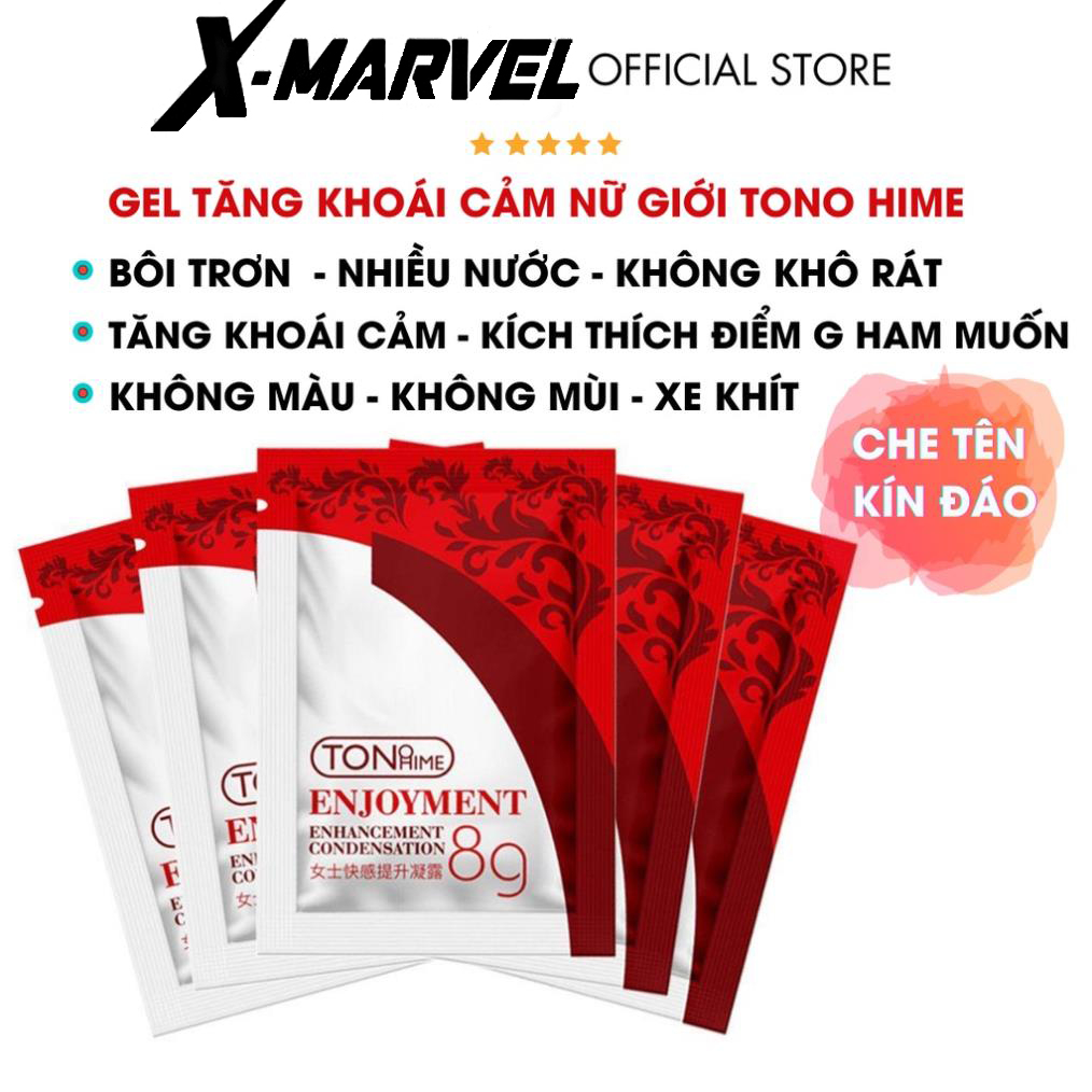 Gel bôi trơn dạng gói Tono Hime Gel bôi trơn tình dục cao cấp Gốc nước dễ rửa sạch Tăng khoái cảm nữ gói 8g XMARVEL