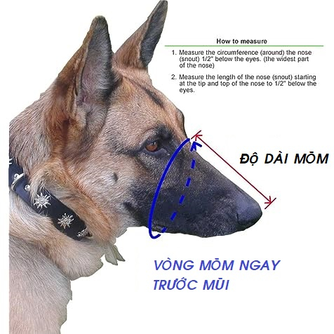 Rọ mõm cho chó bằng silicon mềm mại, thoải mái, dây có băng keo phản quang