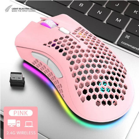 Chuột Không Dây Pin sạc BM600 Gaming LED RGB