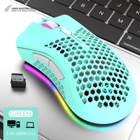 Chuột Không Dây Pin sạc BM600 Gaming LED RGB
