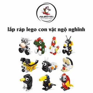 Lego lắp ráp mini chủ đề động vật
