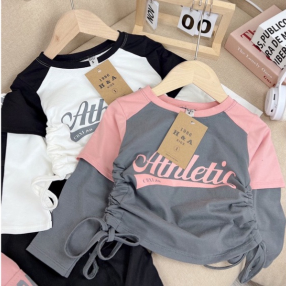 Bộ quần áo Hip Hop cho bé gái size đại hàng đẹp 12-35kg Set bộ thể thao Hiphop dài tay cho trẻ em cá tính Hadukids