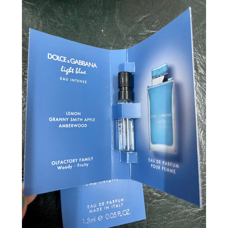 Vial nước hoa D&G Light Blue Woman Intense 1.5ml