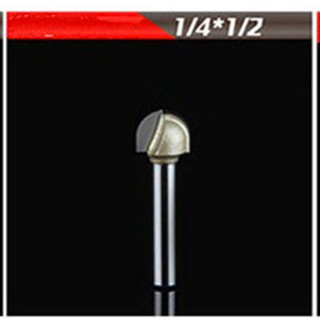 Mũi phay gỗ chạm tròn-cán 6.35mm (1/4 *1/2)(phukien303 xả hàng)