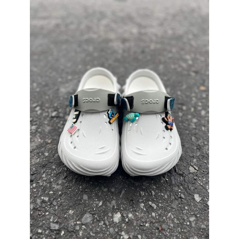 Dép Crocss   Dép Crocs  phong cách Giày Echo Phối Ngẫu Nhiên, Quai, Jibitz - K.Crocs