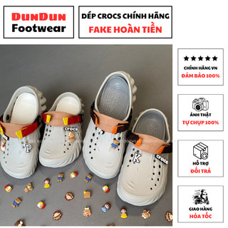 Dép Crocss Dép Crocs phong cách Giày Echo Phối Ngẫu Nhiên, Quai, Jibitz - K.Crocs