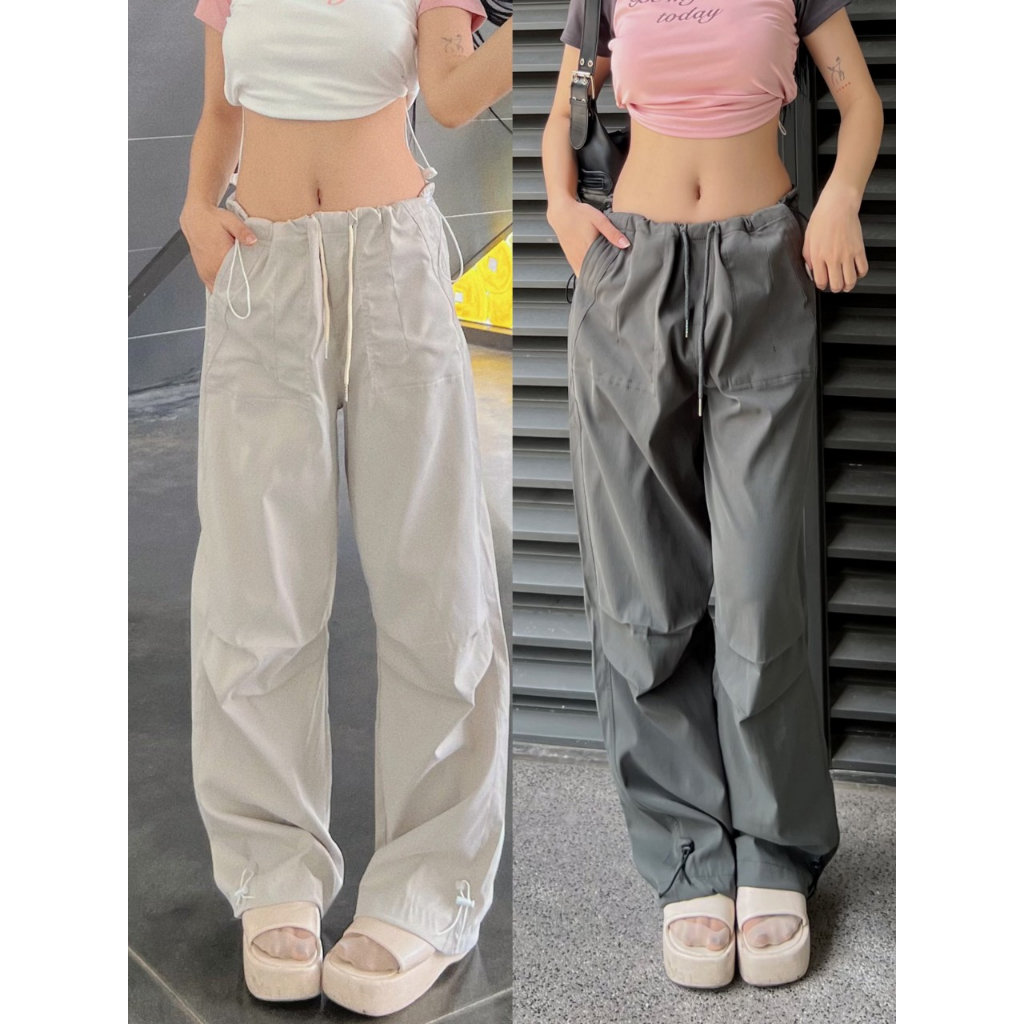 Quần jogger phong cách cá tính dây rút eo vải dù - 247store.vn - Quanvaidu_6929_P13K3