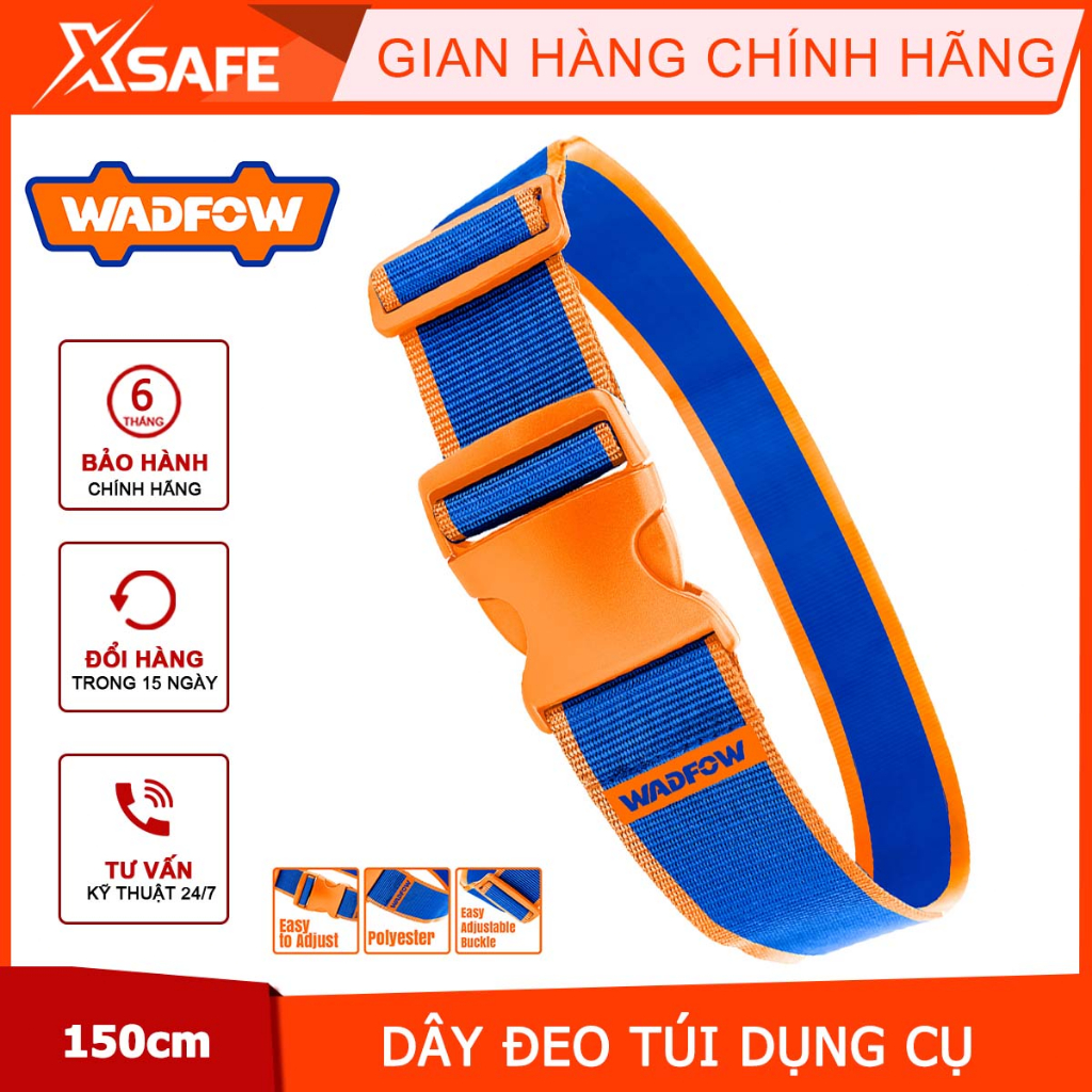 Dây đeo lưng cho túi đựng đồ nghề/ dụng cụ WADFOW WTG1100 chất liệu Poly 600D siêu bền, chiếu dài 150cm